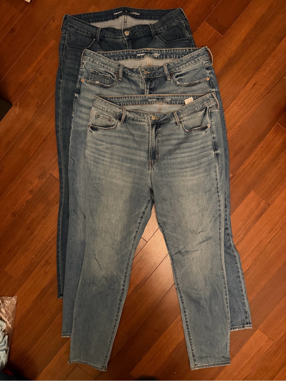Old Navy Women’s Jeans Bundle Size 16 High Rise Skinny Straight 3 Pairs